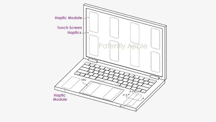 功夫小苹果手机版:苹果MacBook新专利：实现触控板、掌托和屏幕触控交互